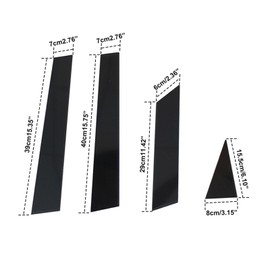 SecosAutoparts 8Pcs Glossy Black Window Pillar Posts Door Trim Anti Scratch Window Molding Door Trim Glossy Black Cover Set Compatible with Nissan Altima 2013 2014 2015 2016 2017 2018(Piano Black)