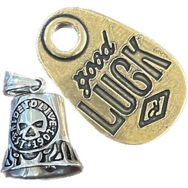 Tsutael Happiness Journey Guardian Bell Biker Bell Amulet Key Chain Ride Bell Ride Bell Rider Bell, One size, Stainless Steel