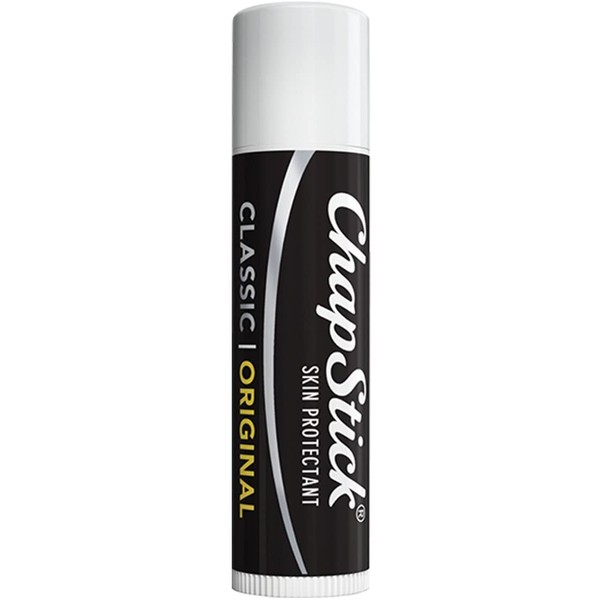 ChapStick Classic, Skin Protectant Flavored Lip Balm Tube, 3 Count (Pack of 1)