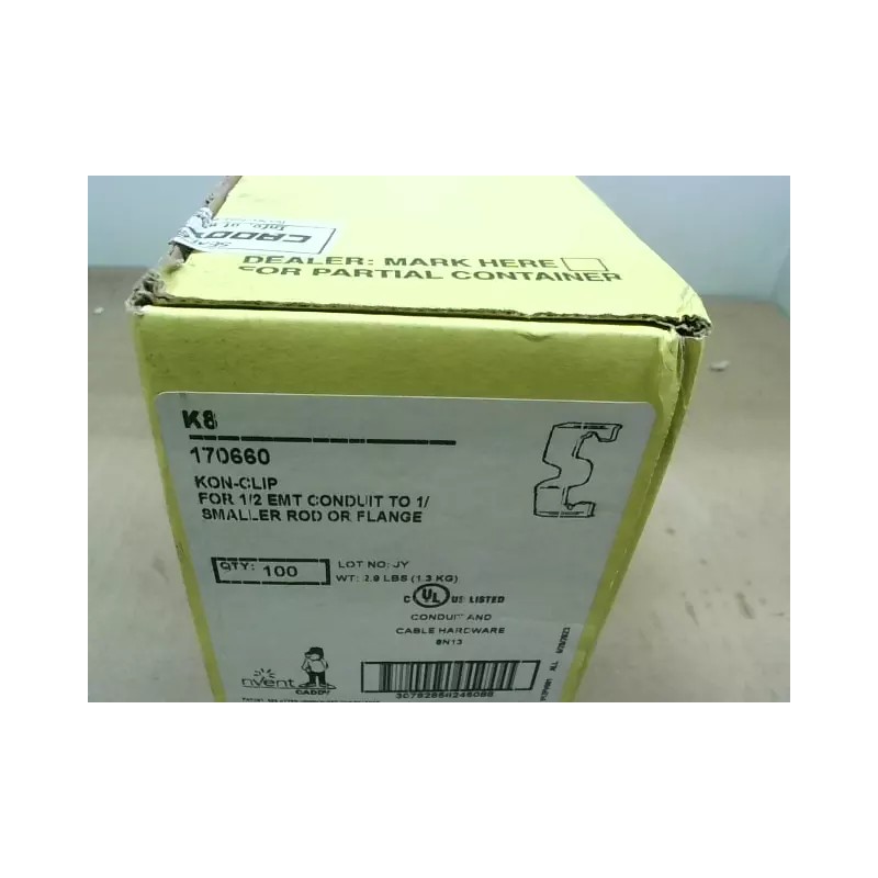 CADDY Nvent Caddy K8 Kon Clip for 1/2 EMT Conduit