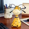BlissfulVistas Resin Animal Eyeglass Holder, Decorative Animal-Shaped Glasses Stand for