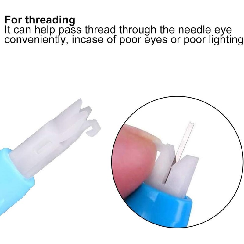 3Pcs Elderly People Automatic Sewing Machine Needle Threader Line Inserter