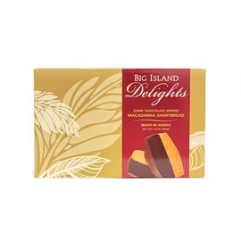 Delights Dark Chocolate Dipped Macadamia Shortbread - 10oz (283g)