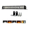 Barra Slim 40 Led 120w 13pulgadas Blanco Ambar Estrobo