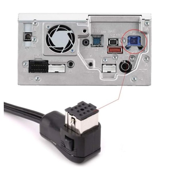 1SourceTek Car Bluetooth 5.0 Module 11 Pin IP-BUS Plug Cable