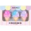 MIKI Ice Cream Bath Bombs 145 g (Pack of 3)