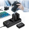 FirstPower LP-E17 Battery 3-Pack and Triple Slot Charger for Canon