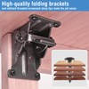 4 Pack Locking Hinge for Folding Table Brackets, Heavy Duty