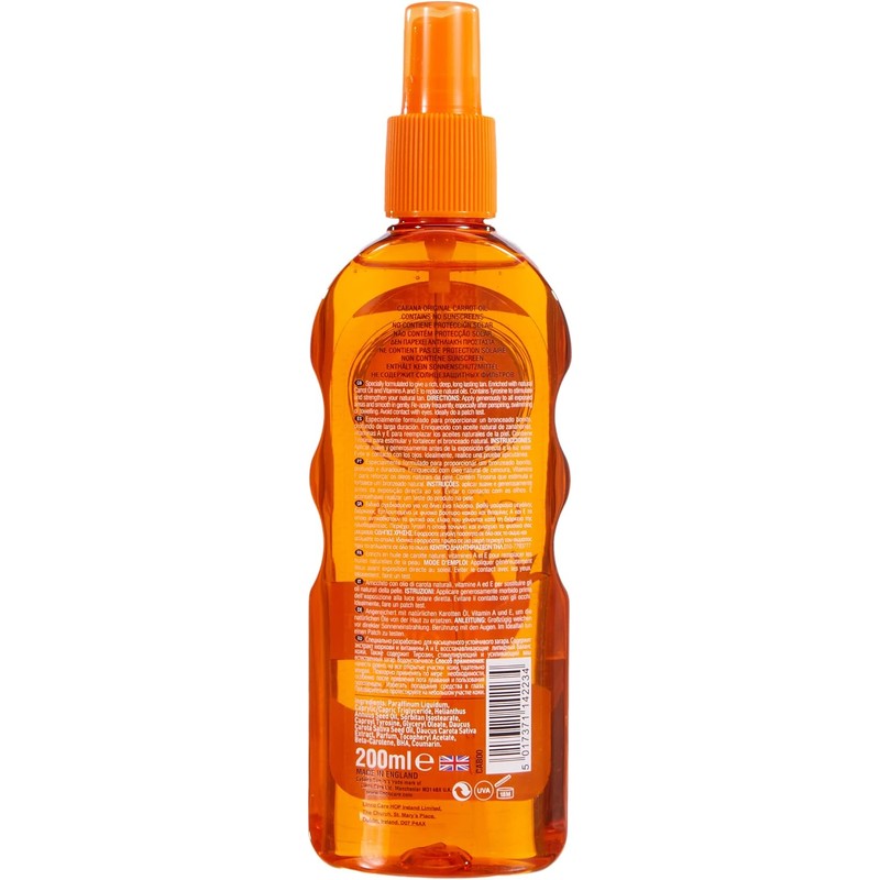 Aceite de Zanahoria Cabana Sun 200 ml – Acelerador de