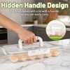 RoskDeewat Deviled Egg Containers with Lid, 2 Pack Thick Clear
