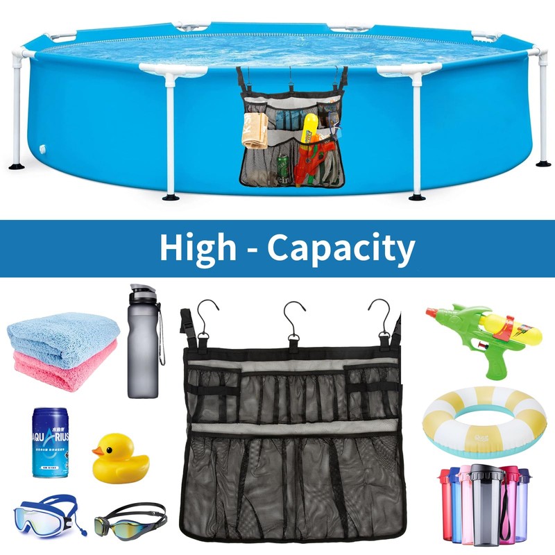 Pool Storage Net, Pool Storage Bag, Garden Pool Storage Organiser,