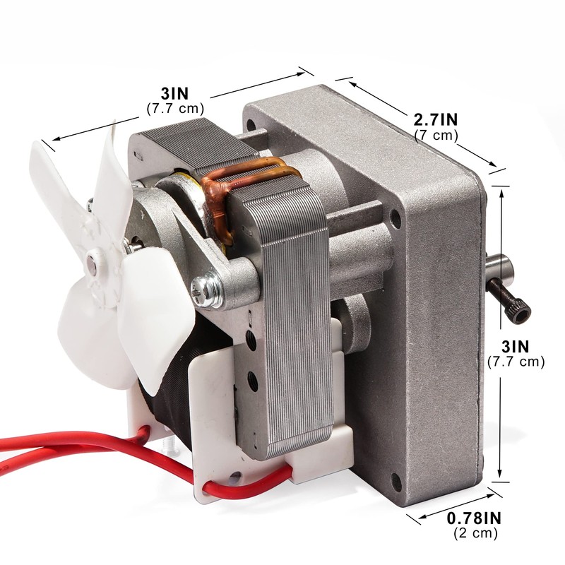 Universal Auger Motor, 120V 2.0RPM Replacement Motor for Pit Boss