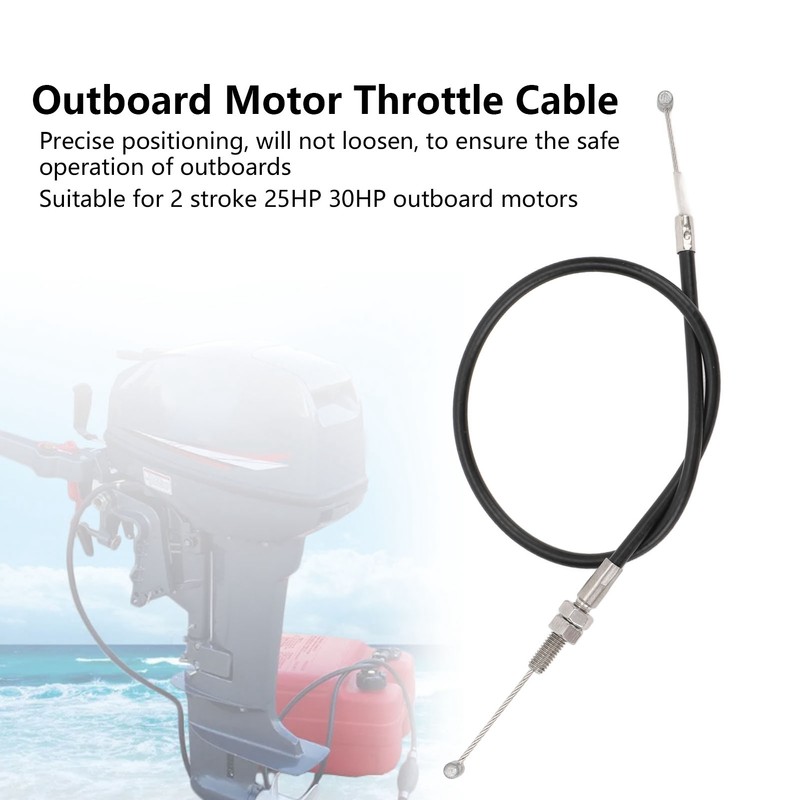 61N 26311 00 Throttle Cable Rubber Steel Outboard Throttle Shift