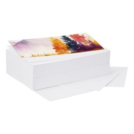 YOKIVE 100 Pcs Straight Pure Cotton Paper, Blank Cardstock Painting Board Great for Party Decoration, Crafts, Drawing (White, 4x6-Inch)