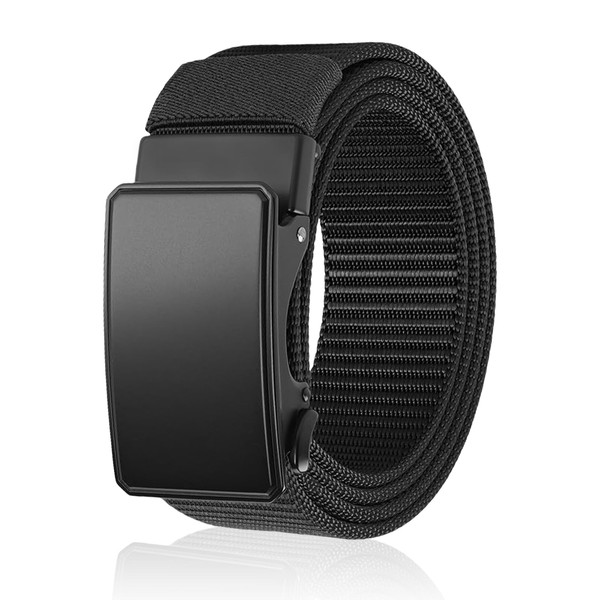Aucuu Men's Ratchet Belt, 125CM Casual Web Belt, with Automatic