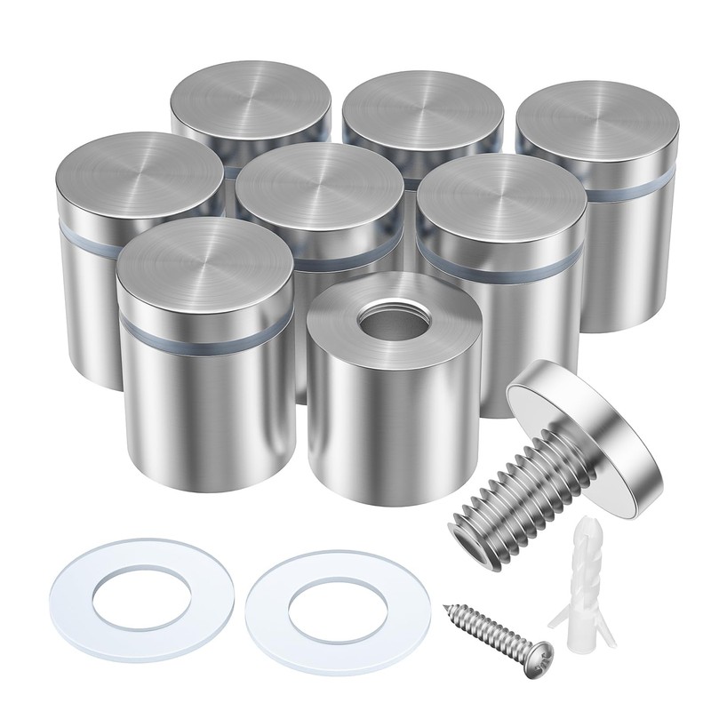LuckIn 8 Pack Standoff Screws for Acrylic (1 in. Dia