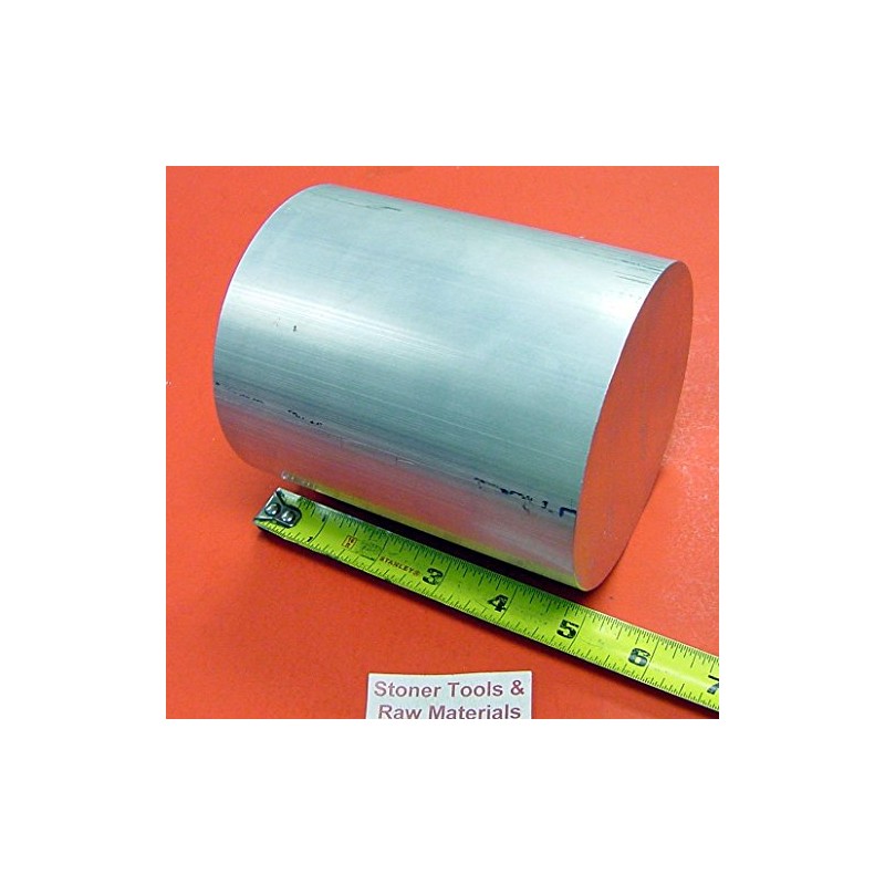 4-1/4" Aluminum 6061 Round Rod 5" Long Solid T6511 Lathe