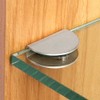 4Pcs Glass Shelf Brackets Stainless Steel Clip Holder Adjustable Glass
