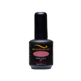 Bio Seaweed Gel 3 Step Gel Polish, Rose Gold Number 27 15 ml