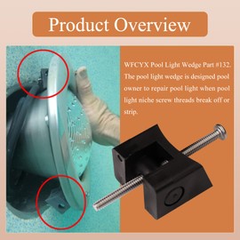 3Pcs Pool Light Wedge #132, Fix Broken Niche, Fits Pool Lighting Fixtures