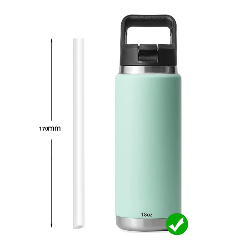 Replacement Straws Compatible with YETI Rambler 18oz Vacuum Insulated Bottle-YETI