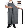 STPGIFC Thick Rubber Apron, Waterproof Apron Butcher Heavy Duty,45.3 Inch