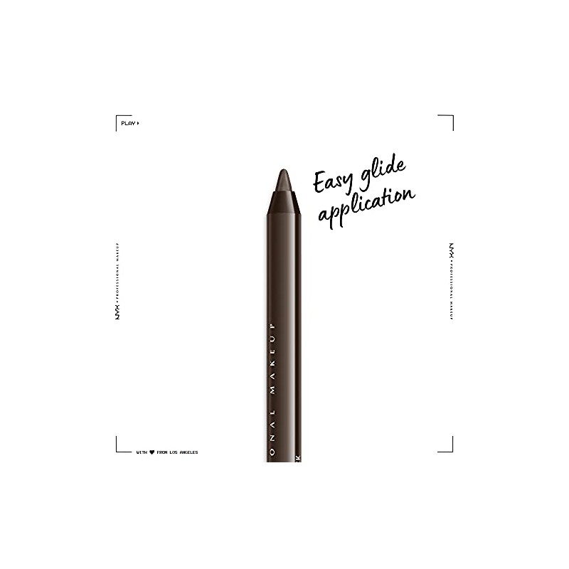 NYX Professional Makeup Eye Liner Pencil, Epic Wear, Deepest Brown