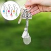 6Pcs Keychains, Simulation Badminton Key Ring Decoration Charms Door Car