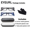 EYEURL Blue Light Blocking Readers for Women - 2 Pair