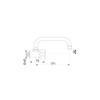 HYDROLAND Water Valve, 3/4 Inch U Shape Wall Valve, Cold