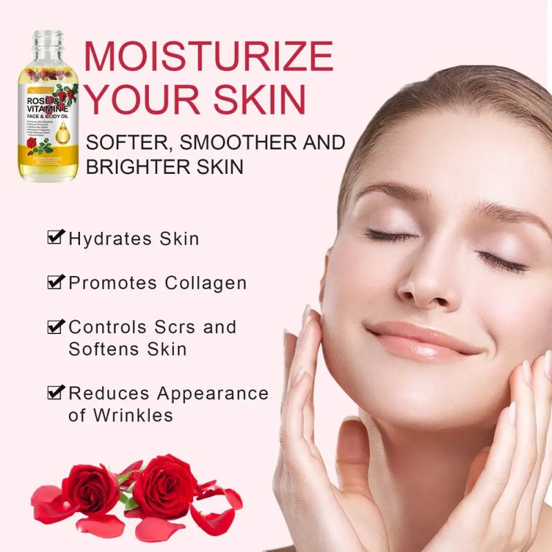 Aceite Rosa Mosqueta, Vitamina E, Firmeza, Hidrata, Repara