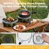 2 Burner Camping Stove,20000 BTU Foldable Propane Camp Stove with