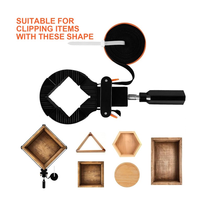 Fuutuu 6M Panel Binding Strap Clip Polygonal Angle Tool Household