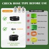 Sewer Jetter Nozzle Kit, 3-Pack Stainless Steel Jet Nozzles with