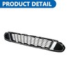 SEBLAFF Lower Grille and Chrome Molding Trim Assembly Black Grill