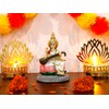 BangBangDa Hindu Lord Saraswati Idol Statue - 5.1" H Saraswati