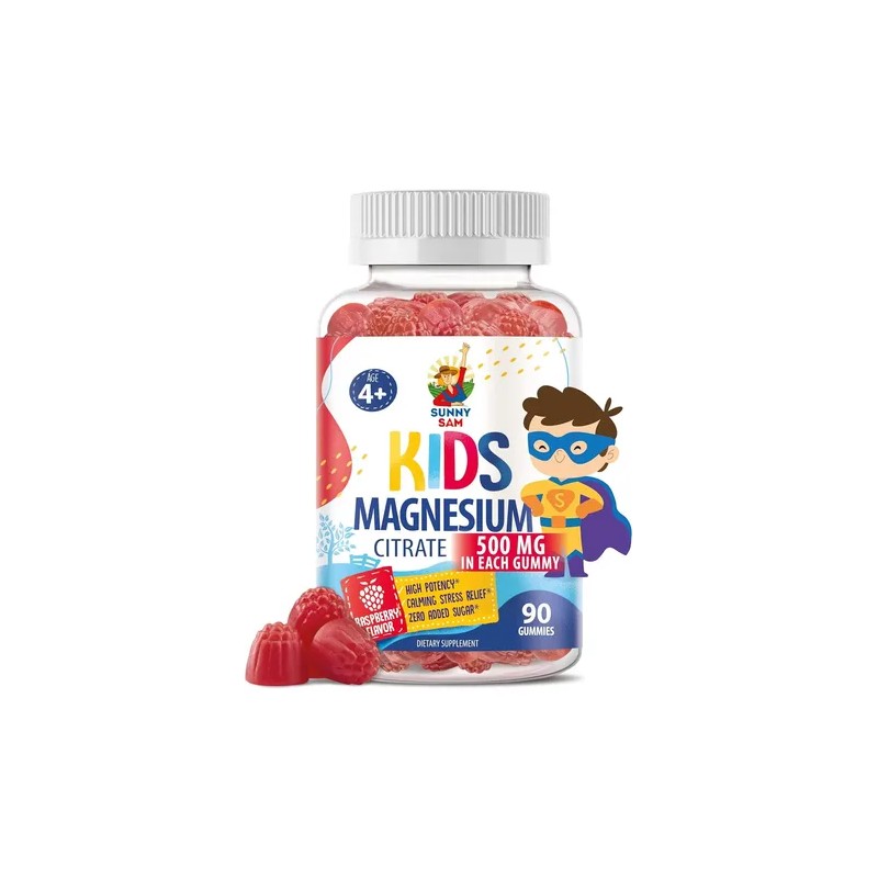Citrato De Magnesio Para Niños 500 Mg 90 Gomitas Hecho