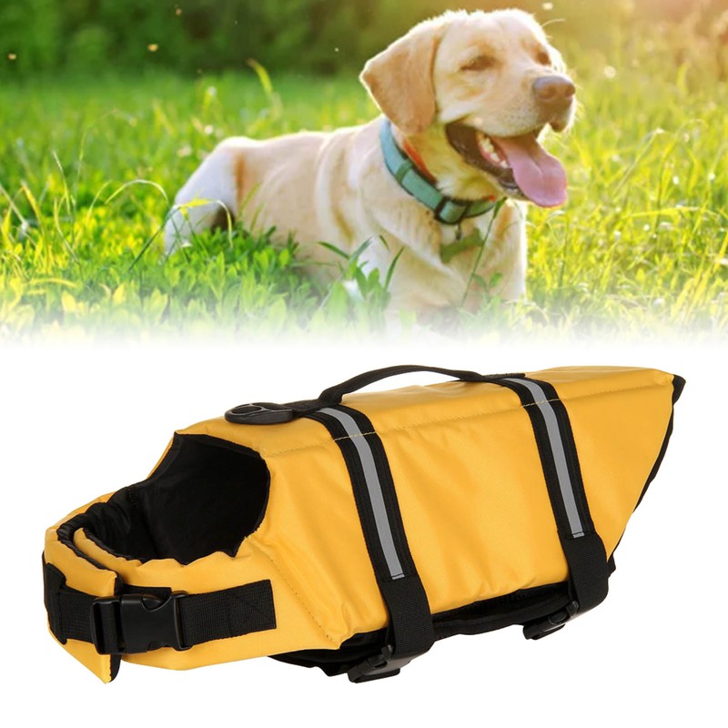 Pet Life Jacket Reflective Breathable Mesh Portable Dog Lifesaver Flotation
