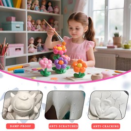 XIXISUSU Air Dry Clay Glaze & Varnish - 2 oz High Gloss Polycrylic Finish with 2 Brushes | Scratch Resistant, Waterproof Sealant | Prevents Cracking for Clay Crafts (2 oz)