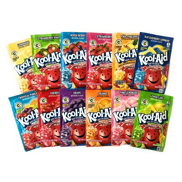 Kool-Aid Flavor Sachets of 12 Variety Bundle