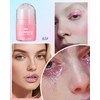 Roll–on Body Glitter Gel for Face&Hair,Sparkly Pink Longlasting Face Glitter