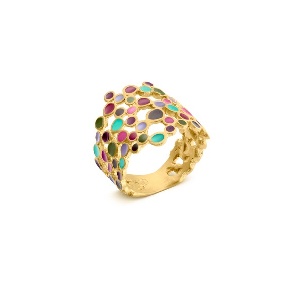 JOI D'ART Gold Ring Candy Colours | Design by Joidart