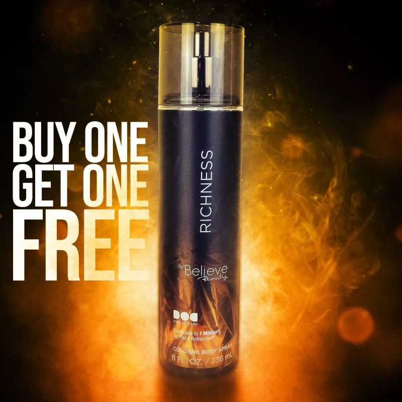 Believe Beauty Richness By Believe Beauty Cologne Body Spray Inspired