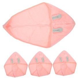 minkissy Comfortable Hair Turban Wrap Drying Towel Quick-Drying for Girls 4pcs Set