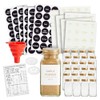 Talented Kitchen 24 Pack Glass Spice Jars with Shaker Lids