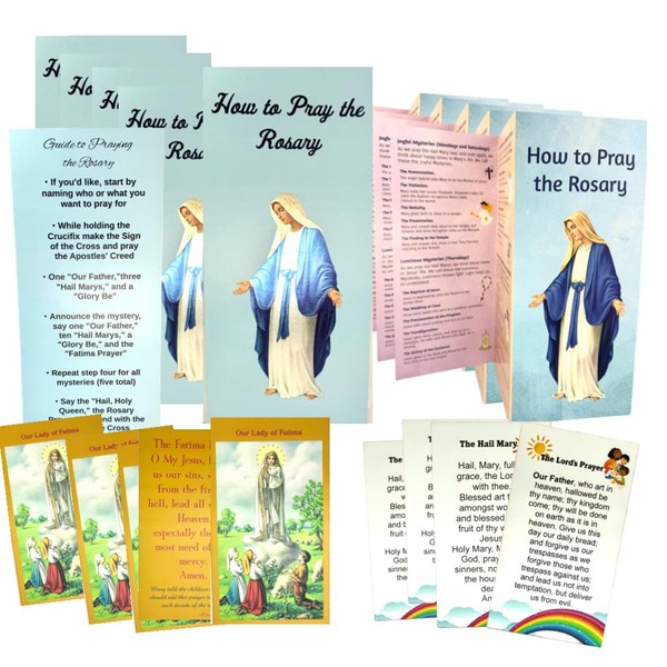 Pray the Rosary Set for Children Complete Large How to