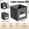 Teenyyou 10 Pcs Fabric Storage Cubes 11 Inch Fabric Storage