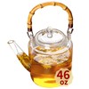 Glass Teapot with Removable Infuser and Lid, Stovetop Safe, Glas