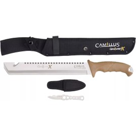 Camillus Carnivore X 18-Inch Survival Machete & Multitool Knife w/ Sheath