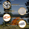 Tripmas Ultralight Titanium Tent Stakes - Anticorrosive Tent Pegs V-Shaped